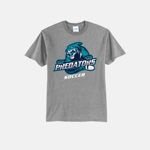 Predators Soccer Shirt | View: Front | Color: Heather Gray