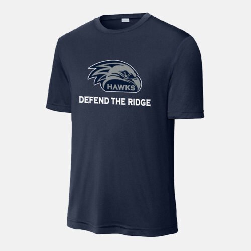 River Ridge High School Football Dri-Fit Shirt | View: Front | Color: Navy