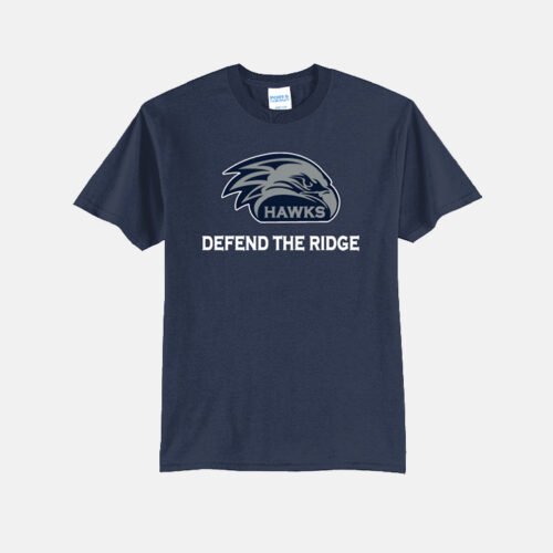 River Ridge High School Football Shirt | View: Front | Color: Navy