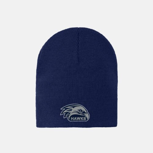 River Ridge High School Football Skull Cap Beanie | View: Front | Color: Navy