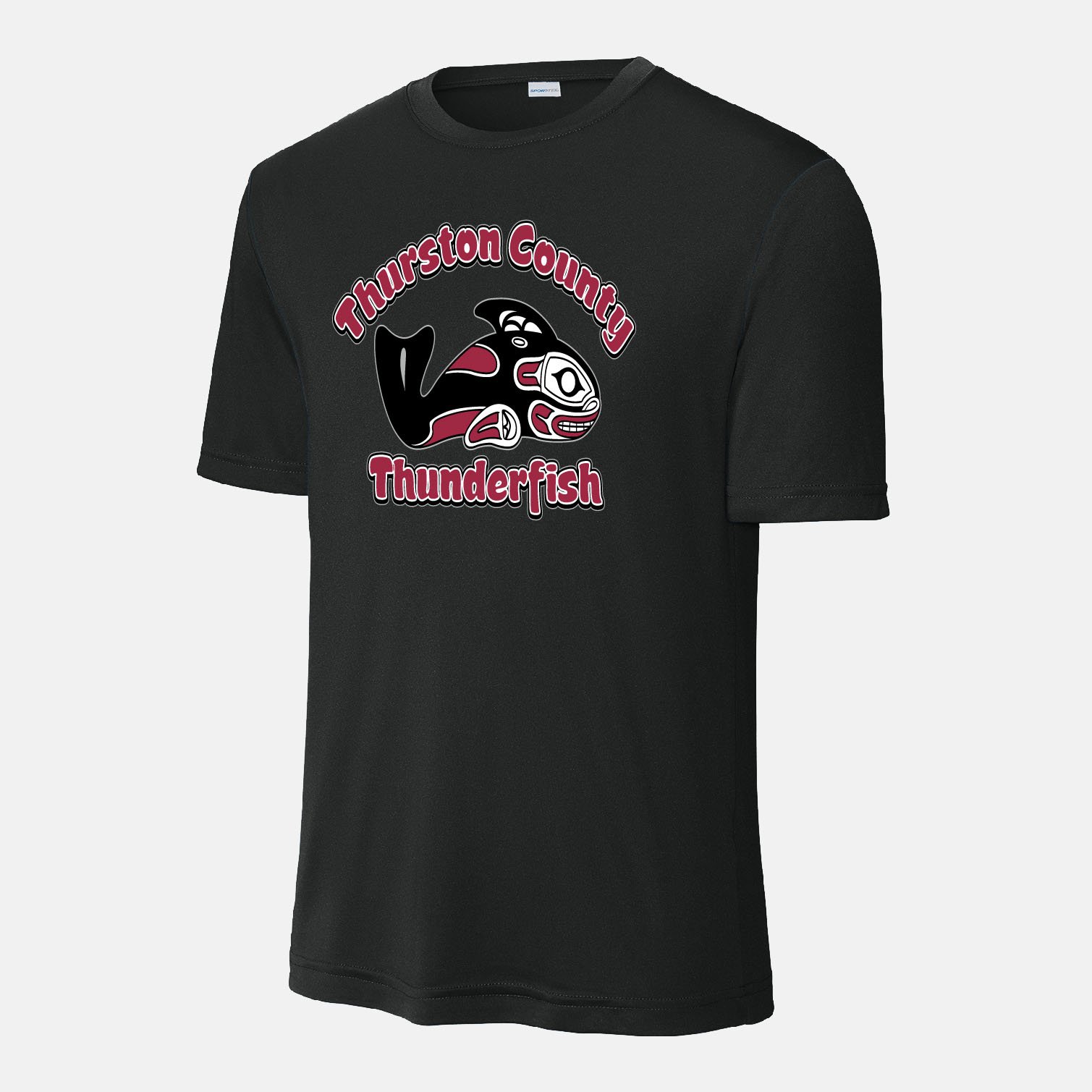 Thurston County Thunderfish Dri-Fit Shirt | View: Front | Color: Black