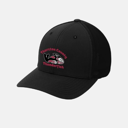 Thurston County Thunderfish Flexfit Hat | View: Front | Color: Black