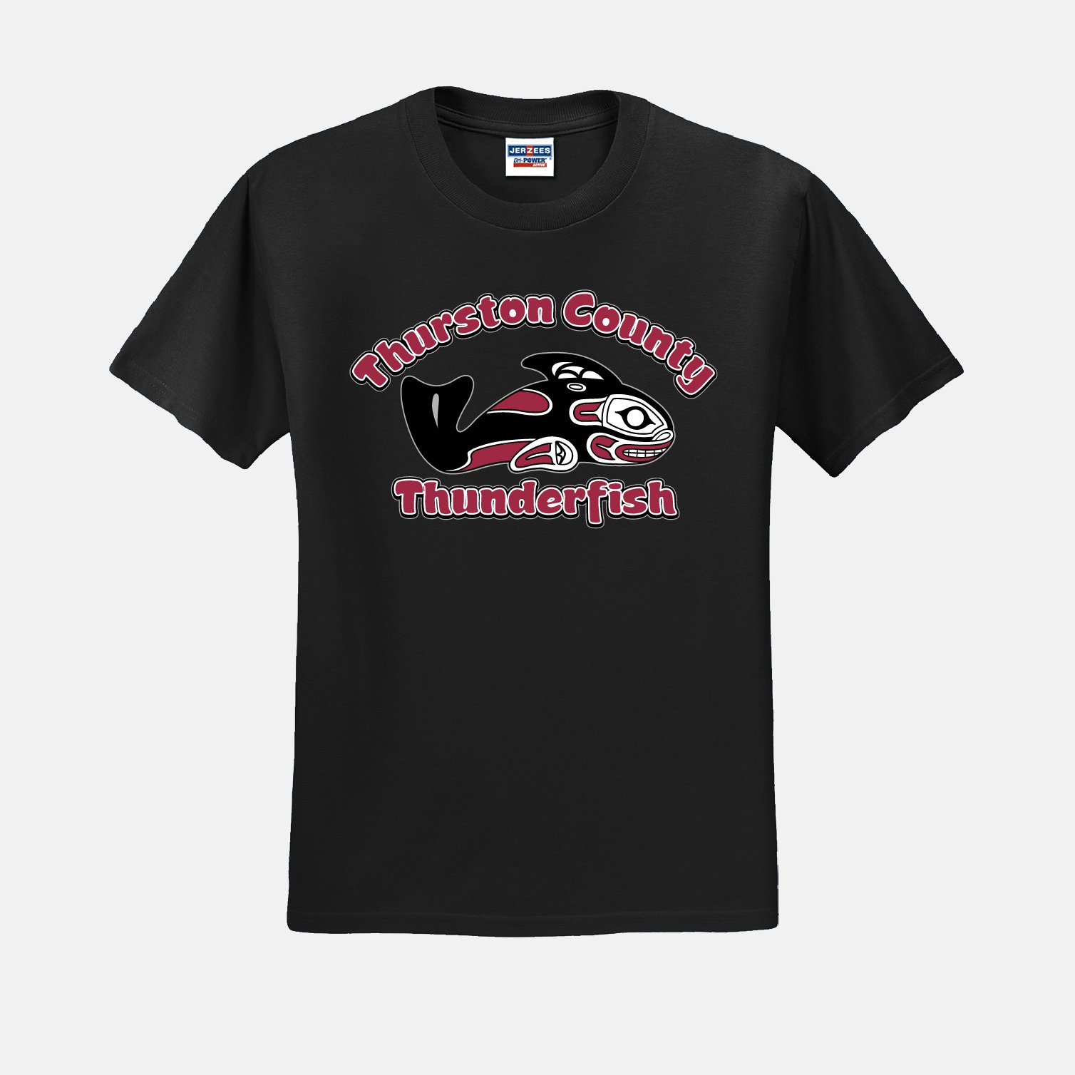 Thurston County Thunderfish Shirt | View: Front | Color: Black