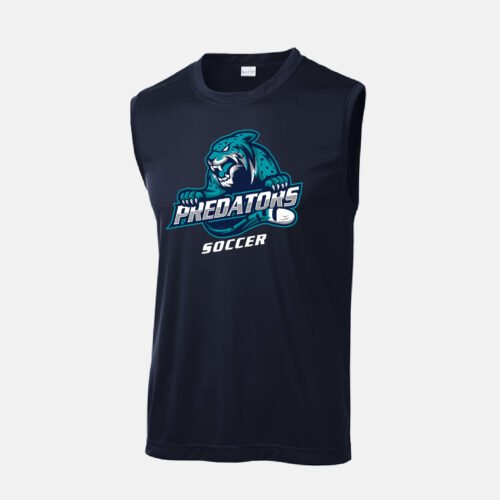 Predators Soccer Tank Top | View: Front | Color: Navy