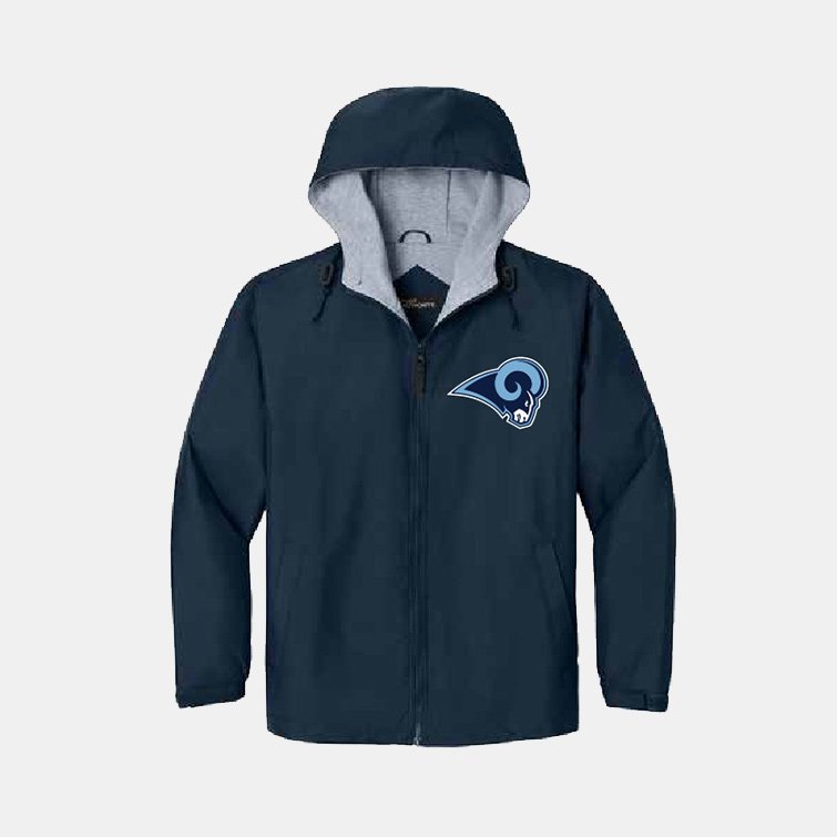 Rogers High School Cheer Jacket | View: Front | Color: Navy