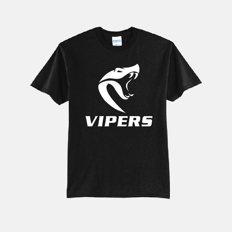 Vipers Soccer Shirt | View: Front | Color: Black