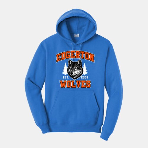 Edgerton Elementary Hoodie | View: Front | Color: Royal Blue