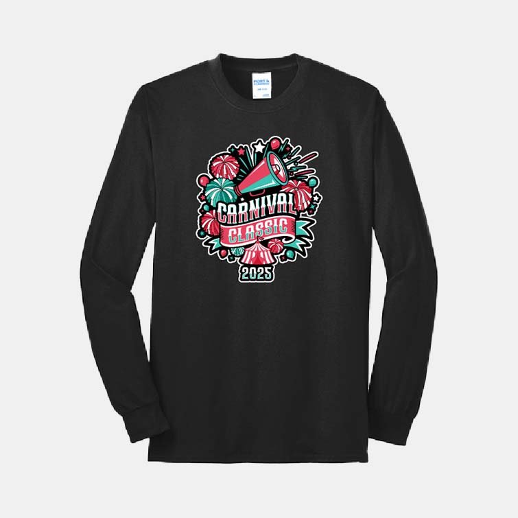 Carnival Classic 2025 Long Sleeve Shirt | View: Front | Color: Black