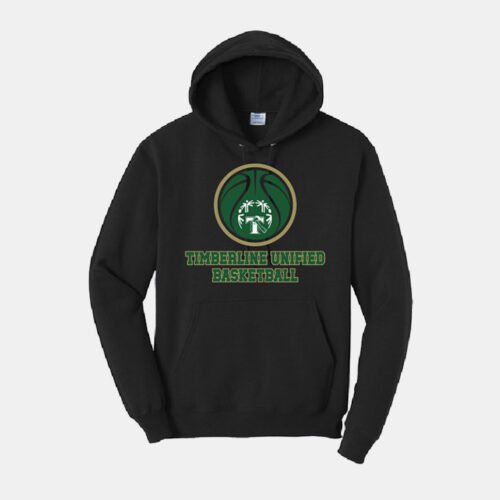 Timberline Unified Basketball Hoodie | View: Front | Color: Black