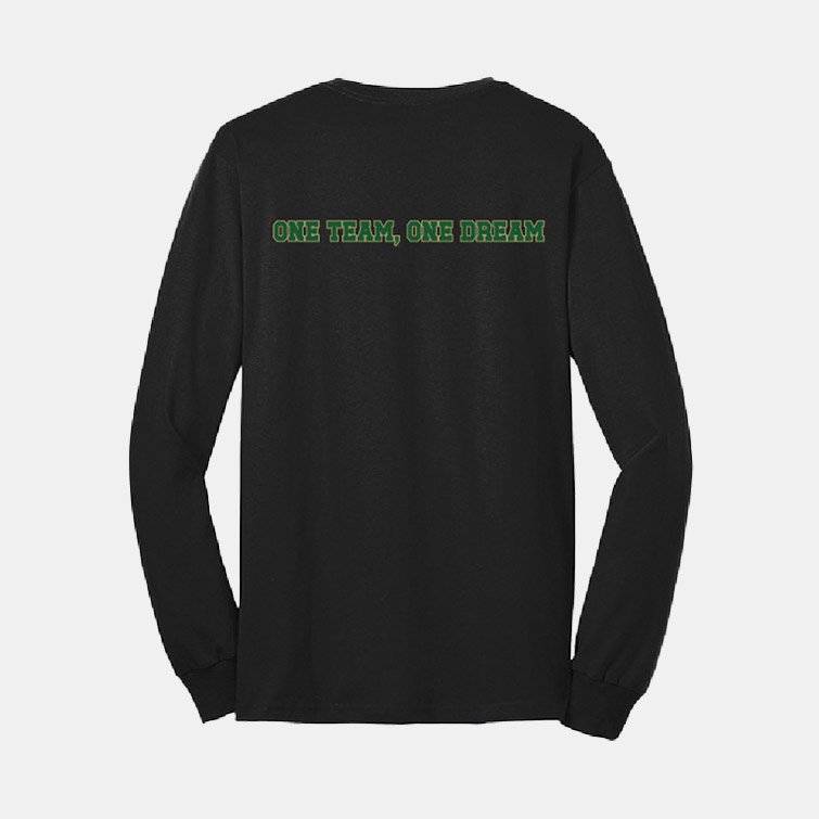 Timberline Unified Sports Long Sleeve Shirt | View: Back | Color: Black