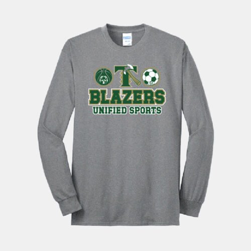 Timberline Unified Sports Long Sleeve Shirt | View: Front | Color: Heather Gray