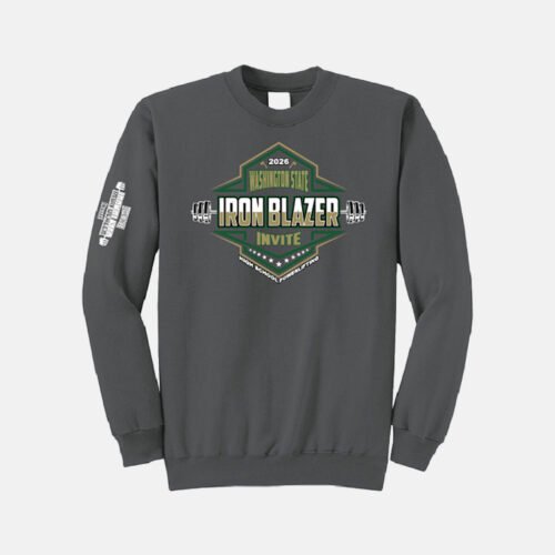 Iron Blazer Invite 2026 Crewneck Sweatshirt | View: Front | Color: Charcoal