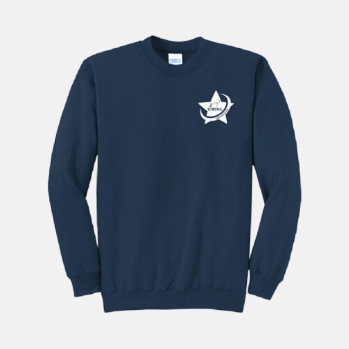 3rd String Volunteer Crewneck Sweatshirt | View: Front | Color: Navy