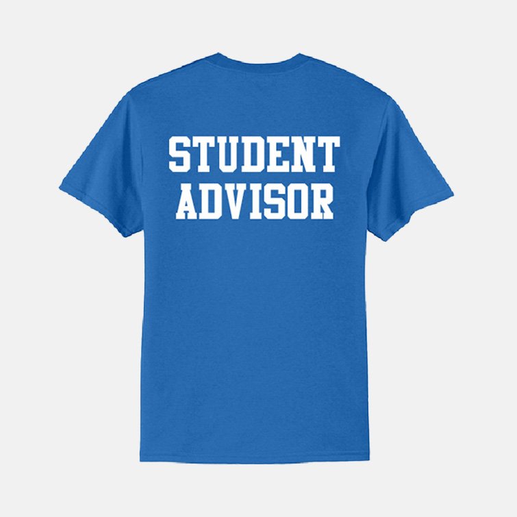 Edgerton Elementary Student Advisor Shirt | View: Back | Color: Blue