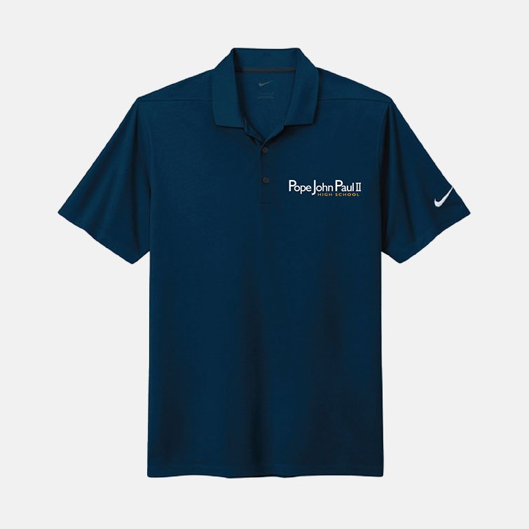 Pope John Paul II High School Polo | View: Front | Color: Navy