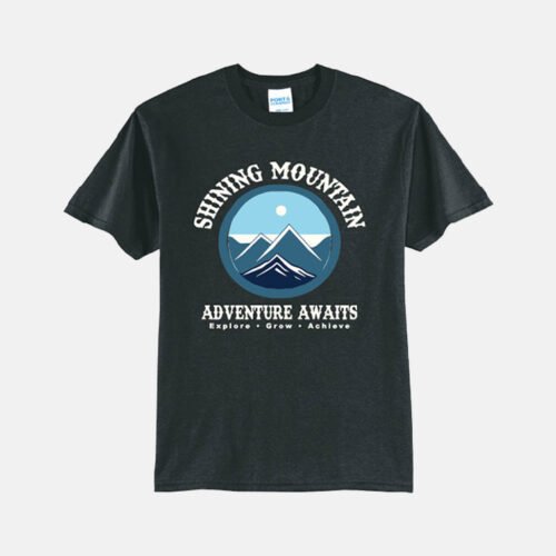Shining Mountain Elementary Adventure Awaits Shirt | View: Front | Color: Black