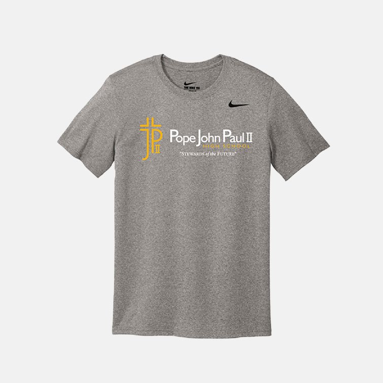 Pope John Paul II High School Nike Legend Shirt | View: Front | Color: Carbon Heather