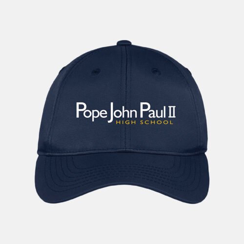 Pope John Paul II High School Hat | View: Front | Color: Navy
