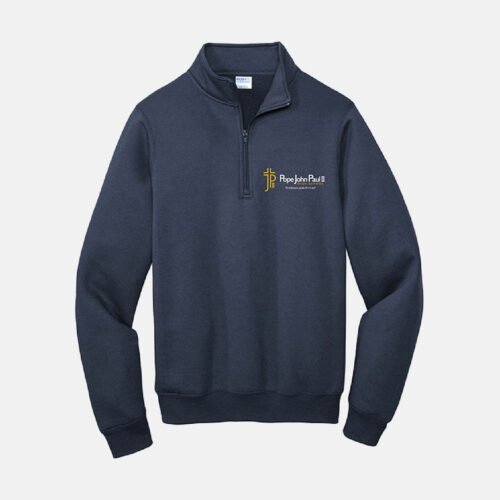 Pope John Paul II High School Quarter Zip | View: Front | Color: Navy
