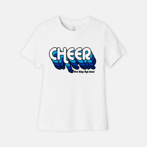 River Ridger High School Cheer Shirt | View: Front | Color: White