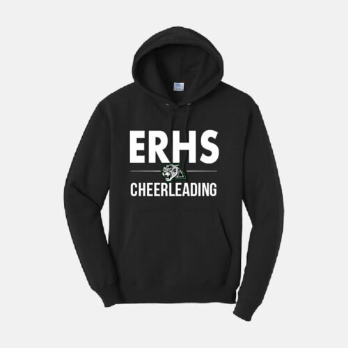 Emerald Ridge High School Cheer Hoodie | View: Front | Color: Black
