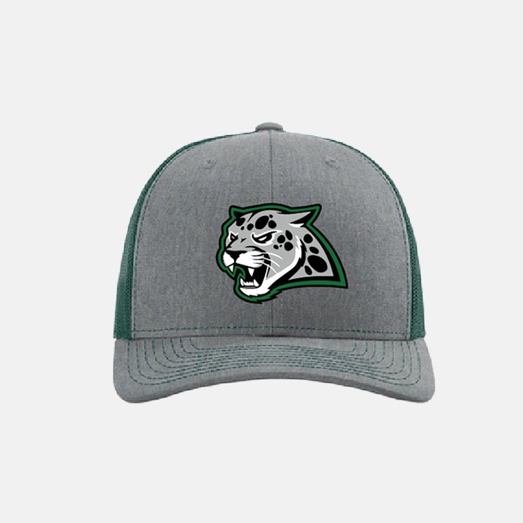 Emerald Ridge High School Cheer Richardson Snap Back Hat | View: Front | Color: Heather Grey