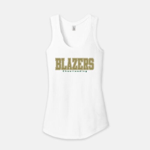 TCYFL Blazers Cheer Tank | View: Front | Color: White