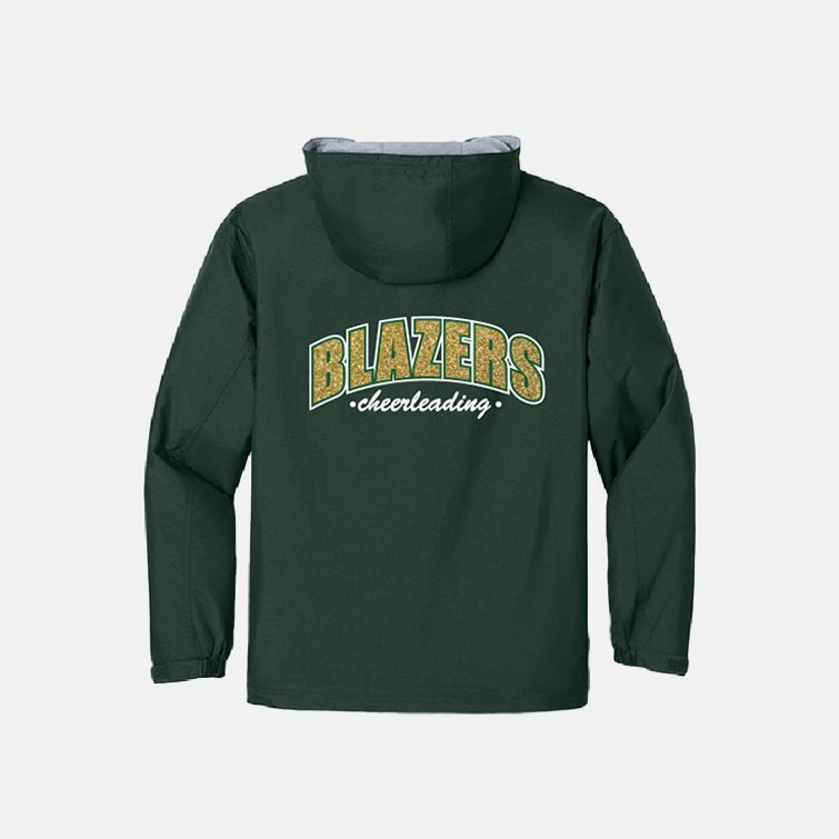 TCYFL Blazers Cheer Team Jacket | View: Back | Color: Forest Green