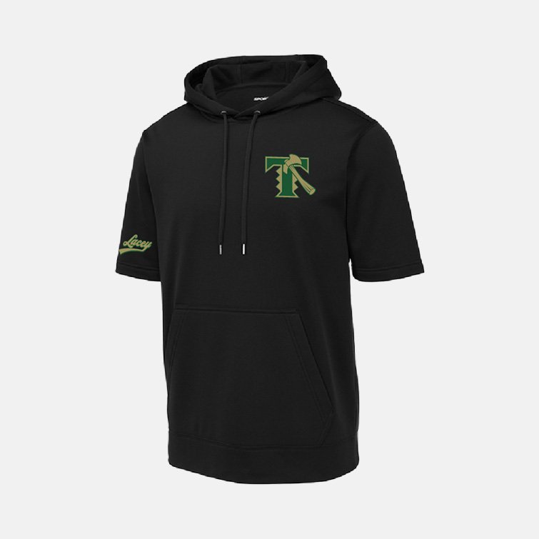 TCYFL Blazers Coach Short Sleeve Hoodie | View: Front | Color: Black