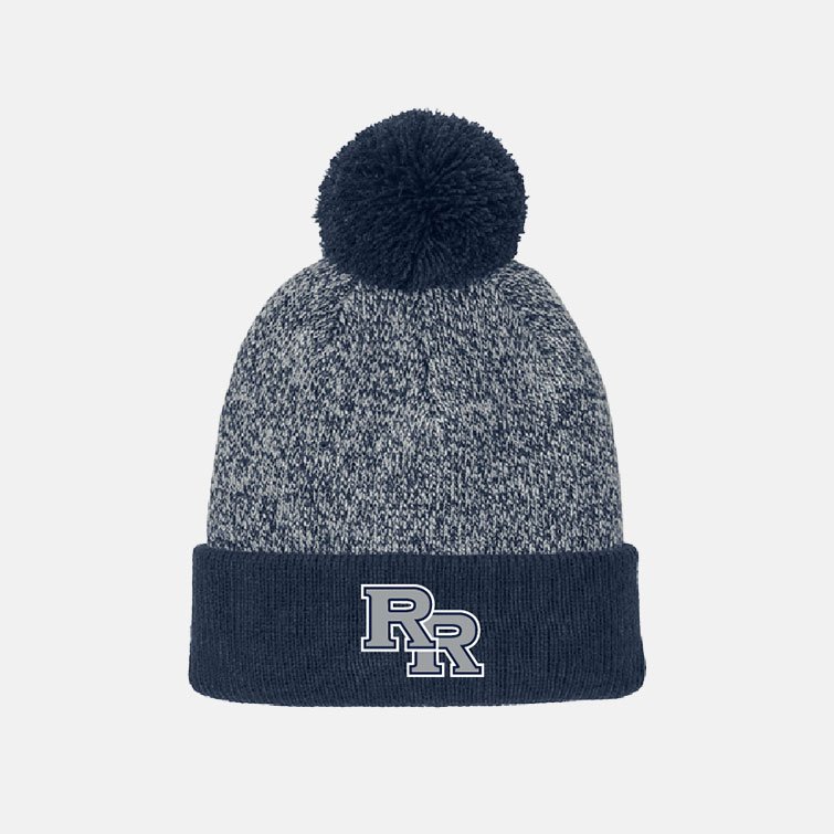 TCYFL Hawks RR Pom Beanie | View: Front | Color: Navy