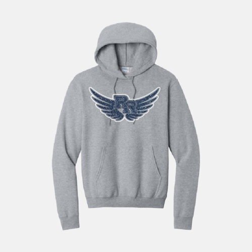 TCYFL Hawks Sparkle Wings Hoodie | View: Front | Color: Heather Grey