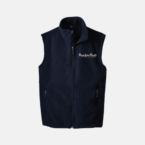 Pope John Paul II High School Fleece Vest | View: Front | Color: Navy