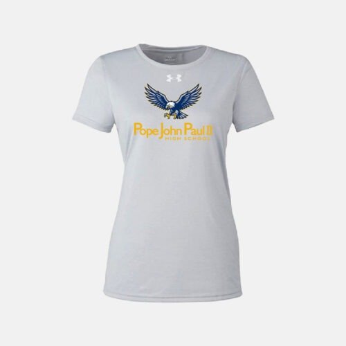 Pope John Paul II High School UA Tech Shirt | View: Front | Color: Silver