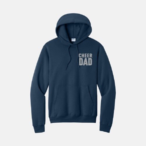 TCYFL Hawks Cheer Dad Hoodie | View: Front | Color: Navy