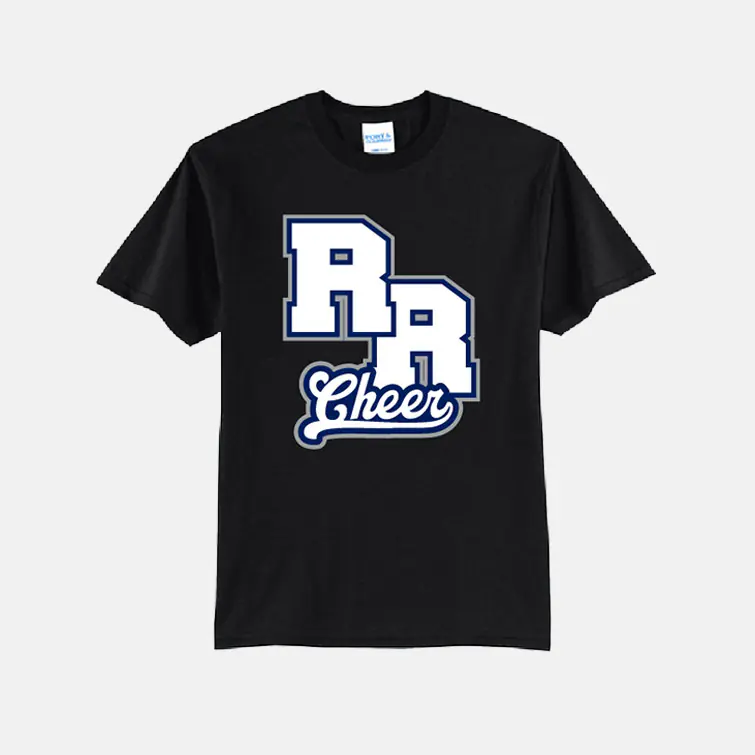 TCYFL Hawks Cheer RR Shirt | View: Front | Color: Black