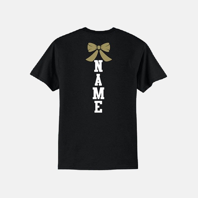 Timberline High School Cheer Dad Shirt | View: Back | Color: Black