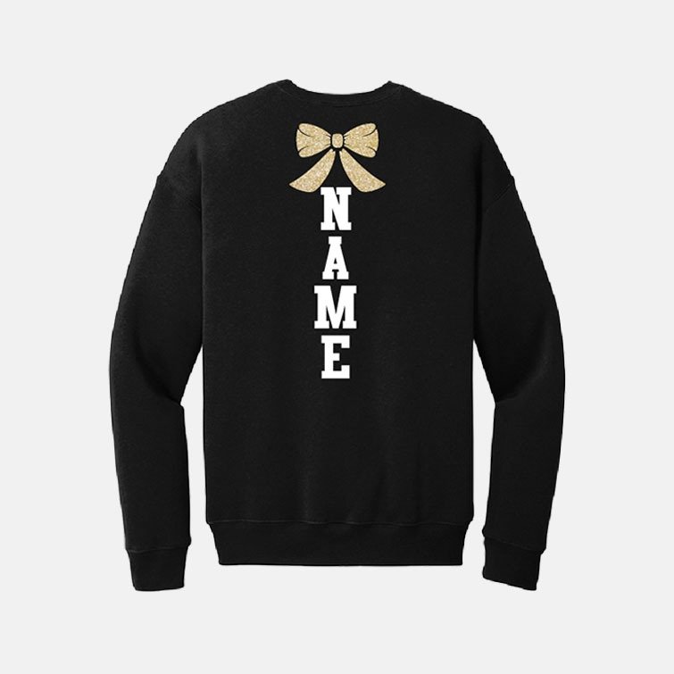 Timberline High School Cheer Mom Crewneck | View: Back | Color: Black