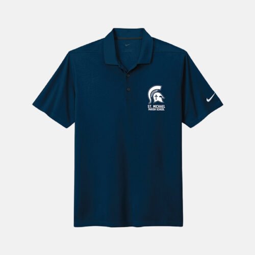 St. Michael Parish School Nike Polo | View: Front | Color: Navy